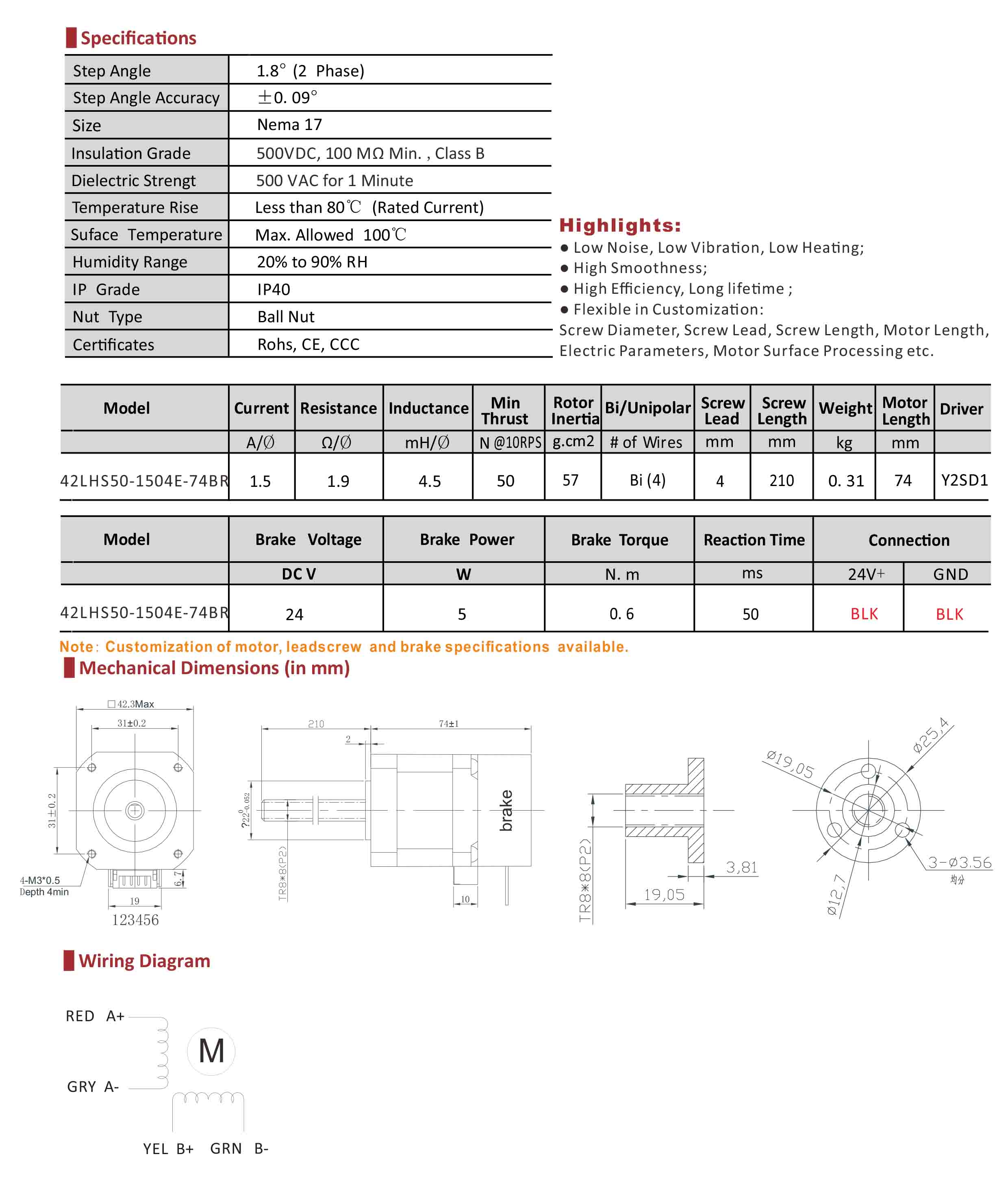 42LHS1504E-210BR External Nut Hybrid Linear Stepper Motor with Brake Data Sheet.jpg