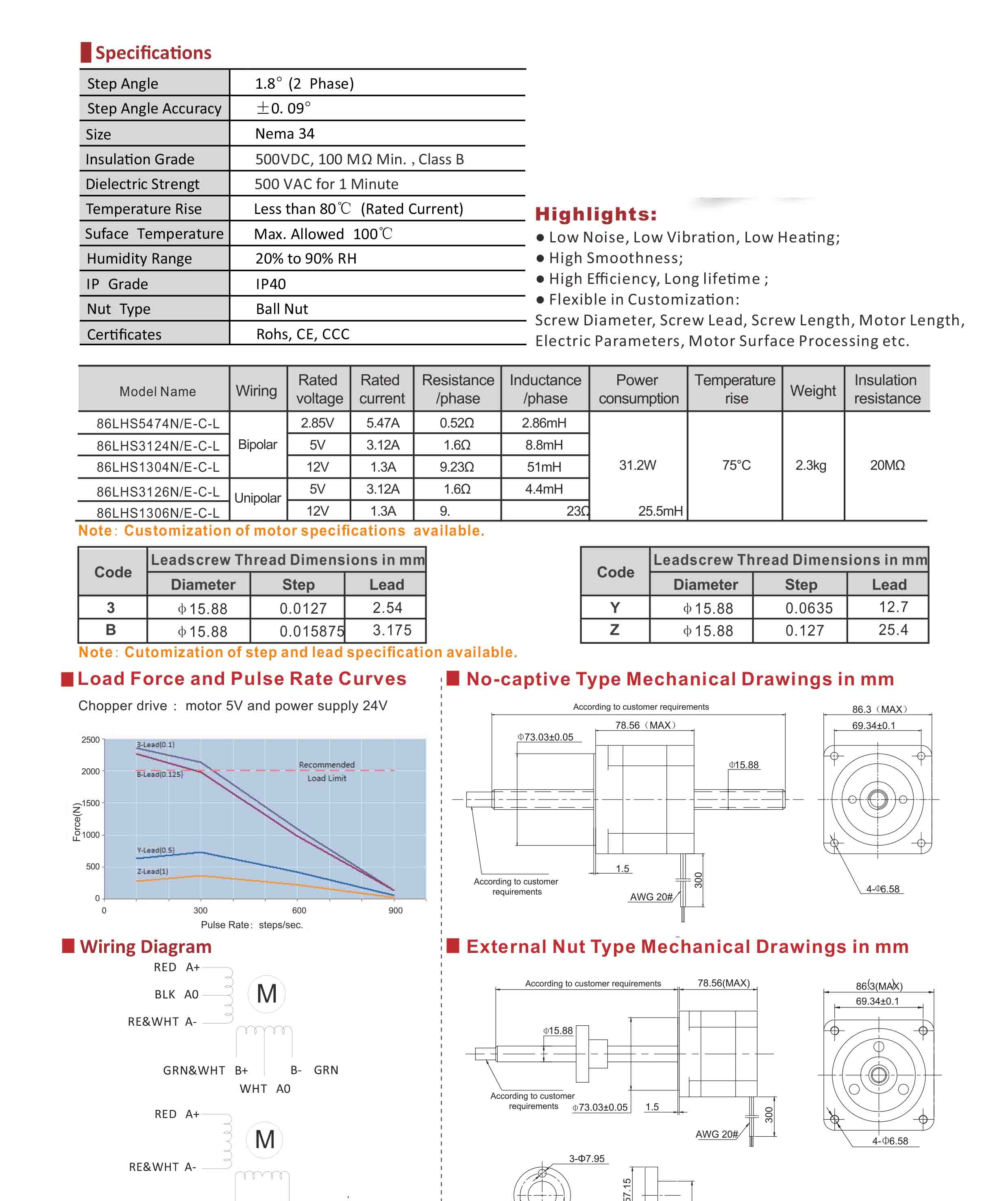 86LHS5474 3124 1304 3126 1306 Series Hybrid Linear Stepper Motors Data Sheet.jpg